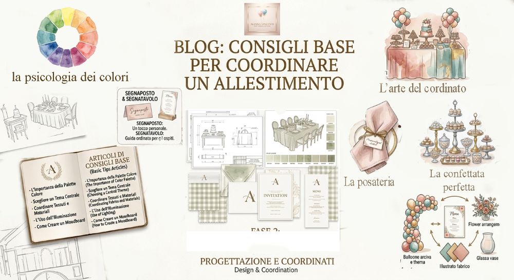raccolta di articoli scritti da Alessia vincenti su consigli base per un allestimento perfetto