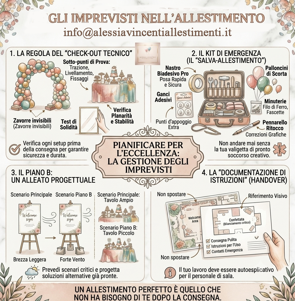 Articolo su eventuali imprevisti che si incontrano in un allestimento by Alessia Vincenti Roma