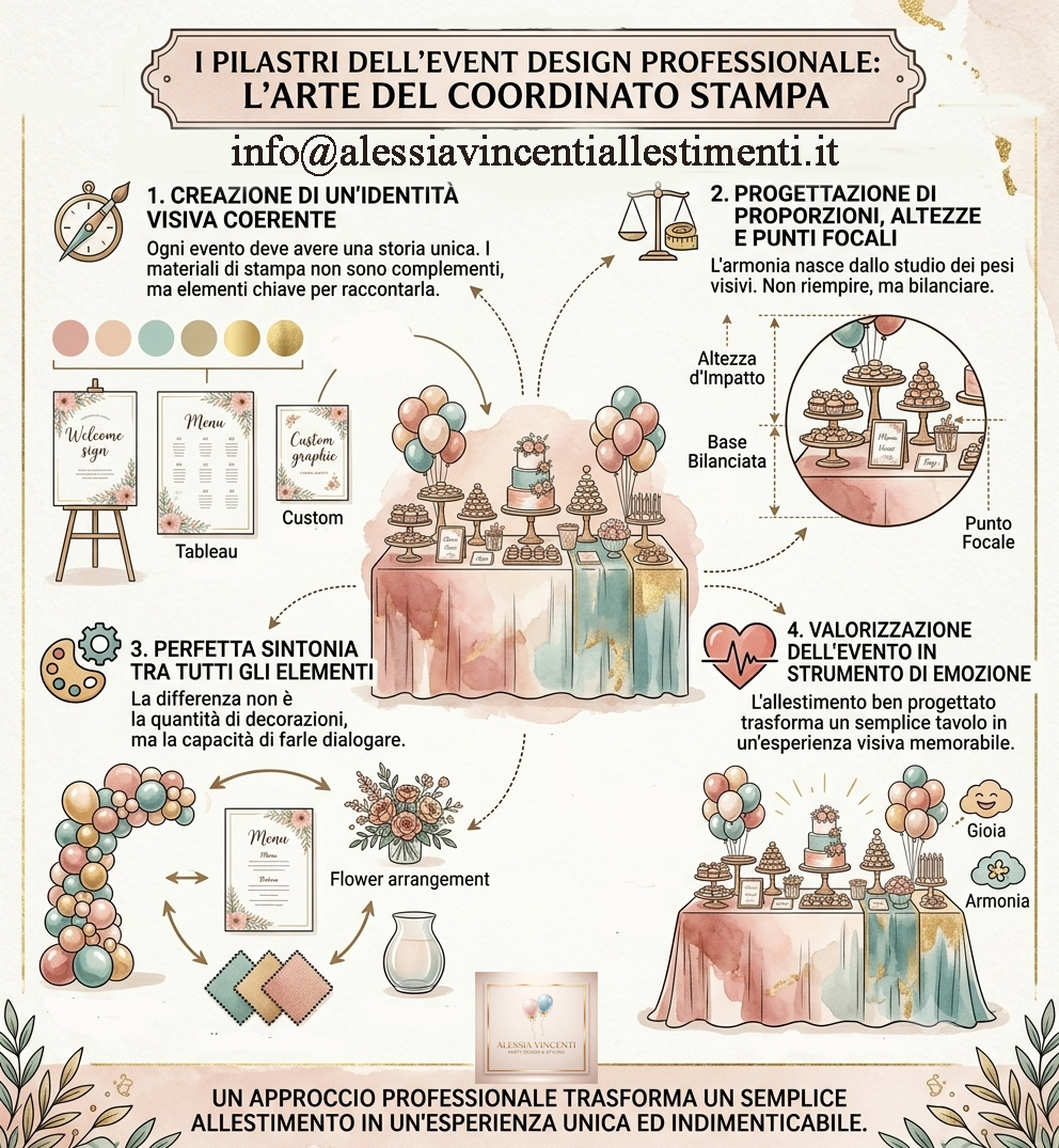 Articolo sui pilastri dell'event design by Alessia Vincenti Roma