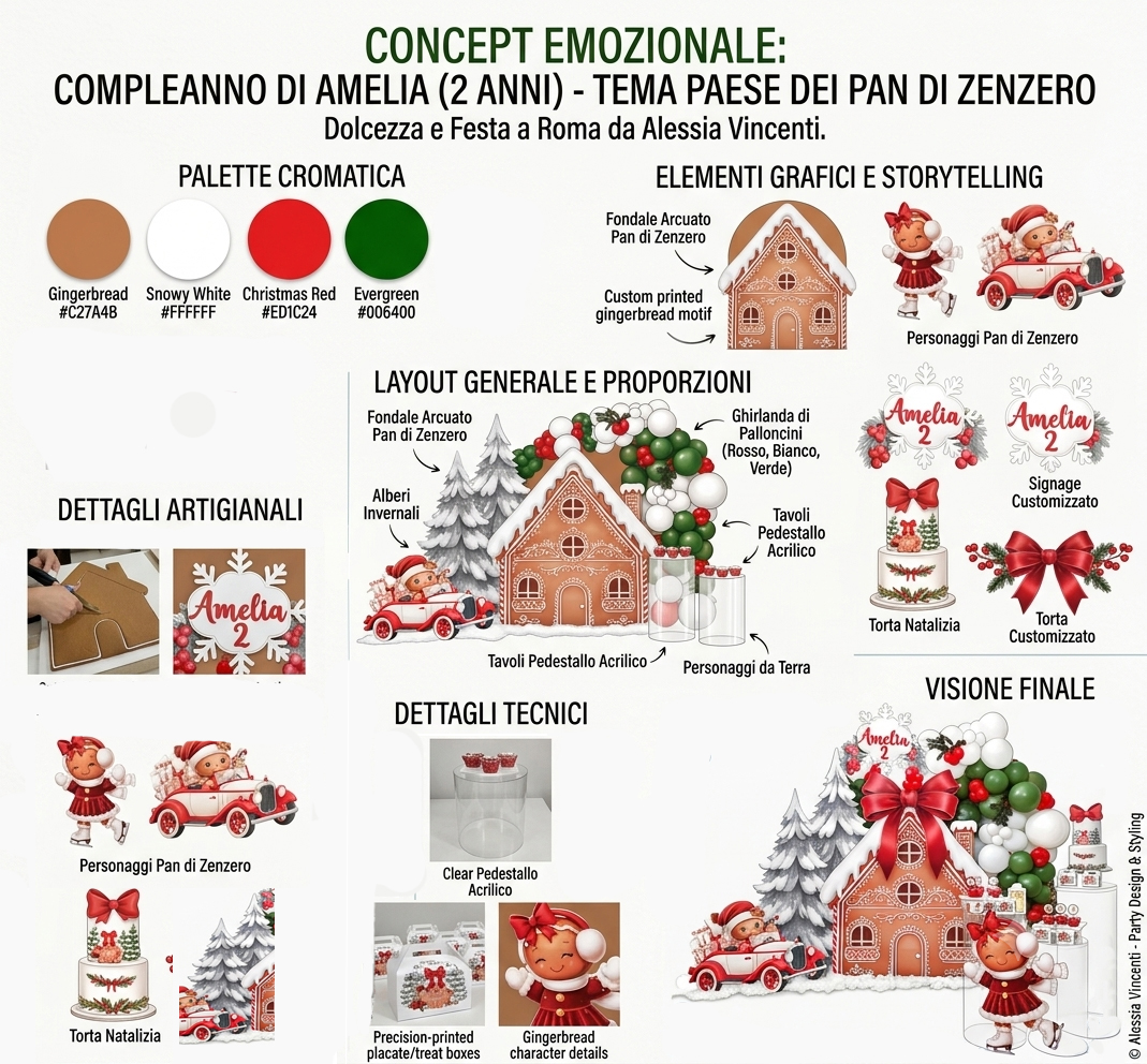 Concept grafico allestimento Natalizio
