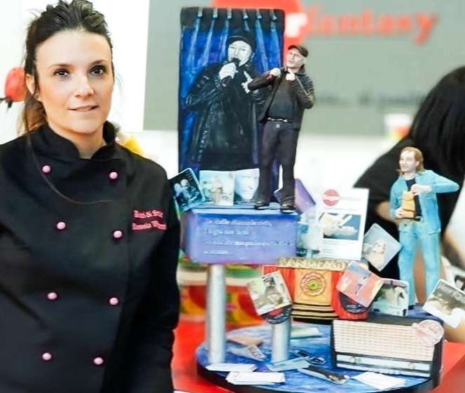 Particolare di Torta e Alessia Vincenti al Sigep 2020
