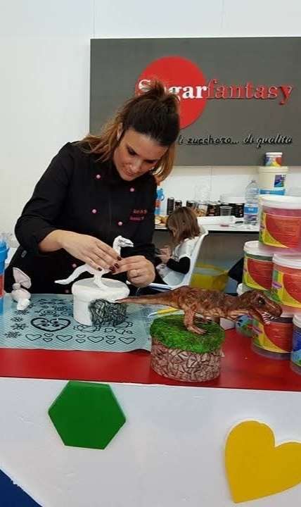 Alessia Vincenti con dimostrazioni artistiche di modelling al Sigep 2020